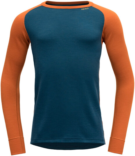 Devold Expedition Shirt Herre Flame/Flood XL Devold Expedition Shirt Herre Flame/Flood XL