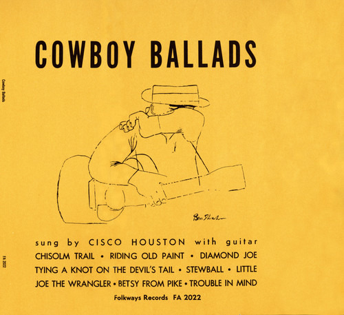 Cisco Houston Cowboy Ballads CD