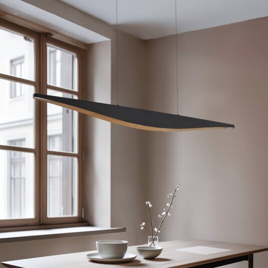 Pendellampe Clavit Lucande dimbar Sort Stue / spisestue Metall Moderne