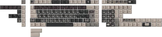 Keychron PBT Keycap Set Vintage St Nordisk svart PBT 117 BO