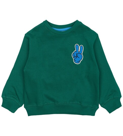 THE NEW Siblings Alpine Green Phineas Oversize Collegegenser 104