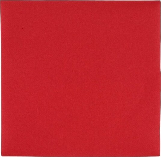 Middagsserviet, Abena Gastro, 1/4 Fold, 40X40cm, Rød - (12 Stk.)