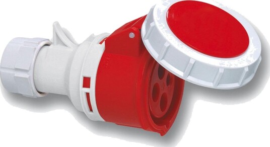 Garo Sv 432-6 S Skjøtekontakt IP67, 5-Polet, 32 A 400 v, Rød, 6 H