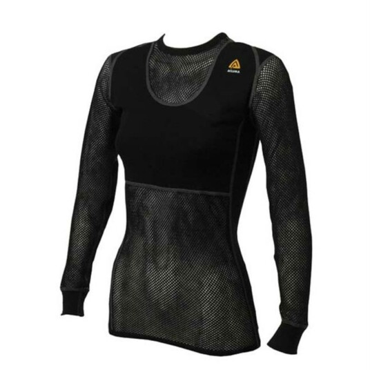 Aclima  Woolnet Crew Neck Woman Dame Black XXL