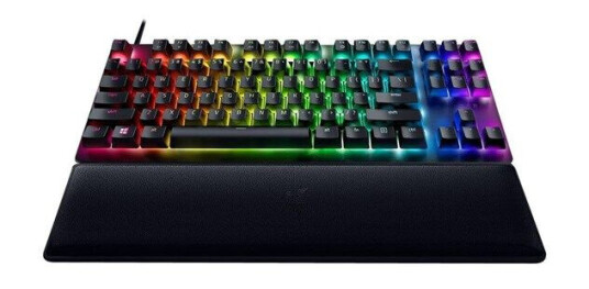 Razer Huntsman V2 TKL Optical Purple - US - Gamingtastatur - Uten numpad - Amerikansk Engelsk - Svart