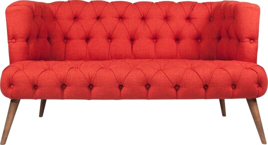 Monroew 2 seters Sofa Rød/Natur