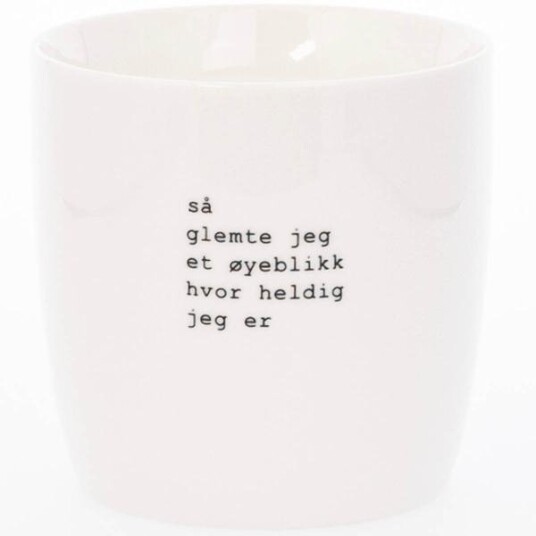 Sögne Home  Trygve Skaug krus heldig 30 cl hvit
