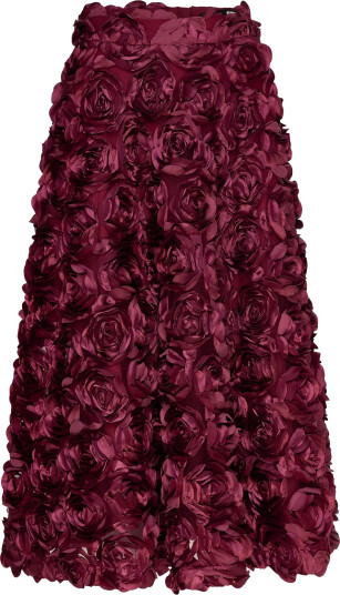ROTATE Maxi Sun Skirt Burgundy 34