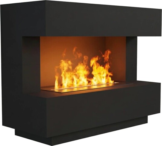 Glow Fire Kant Omc 600 - Sort (HYB-50-112BK-logset600)