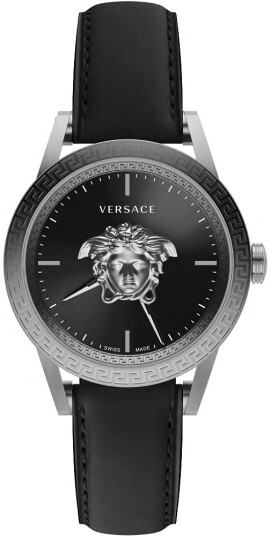 Versace Herreklokke VERD01220 Palazzo Sort/Lær Ø44 mm Versace Herreklokke VERD01220 Palazzo Sort/Lær Ø44 mm