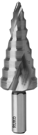 Trappebor HSS Ultimatecut m/Flowstep spiss, 6-20mm