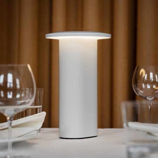 Bordlampe FRITZ HANSEN Solae dimmbar Hvit Stue Aluminium Moderne 27 Hvit