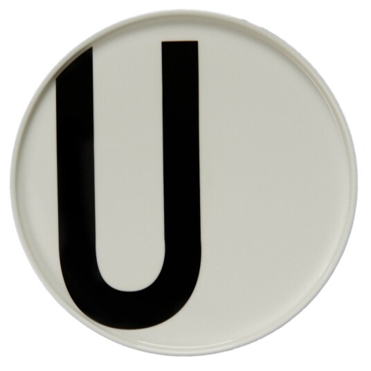 Design Letters tallerken U
