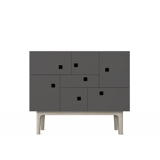 Zweed Peep C1 Sideboard Slate Grey/White Oak