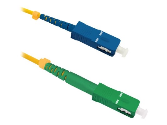 Qoltec Simplex - Koblingskabel - Sc/Apc-Enkeltmodus (Hann) Til Sc/Upc-Enkeltmodus (Hann) - 2 M - Fiberoptisk - Simpleks - 9 / 125 Micron - G.652D - Halogenfri - Gul Qoltec Simplex - Koblingskabel - Sc/Apc-Enkeltmodus (Hann) Til Sc/Upc-Enkeltmodus (Hann) - 2 M - Fiberoptisk - Simpleks - 9 / 125 Micron - G.652D - Halogenfri - Gul