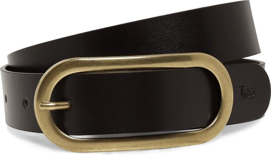 Lee Jeans Oval Buckle Belt   Brown   75 x 00
