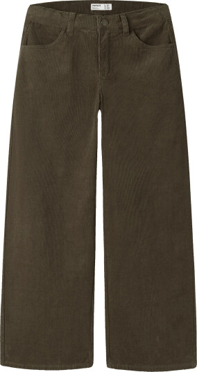 Name It Nkfrose X Wide Cord Pants 2009 Cy Khaki green 128