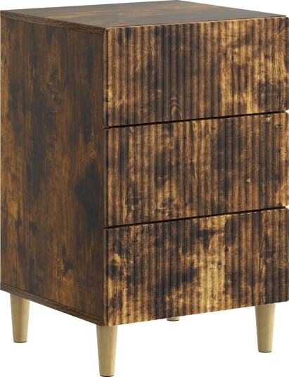  Nattbordskap Røkt Eik 43 x 41 x 66,5 cm Konstruert tre