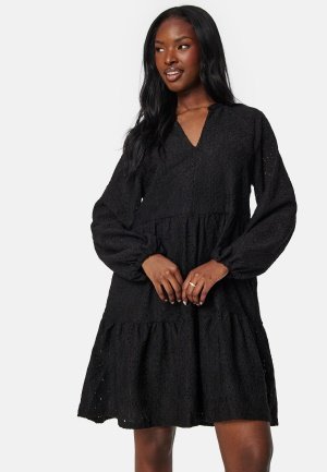 Object Collectors Item Objfeodora gia L/S dress Black L