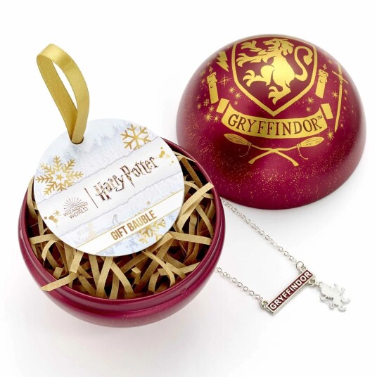 Harry Potter Julekule Med Smykke Gryffindor