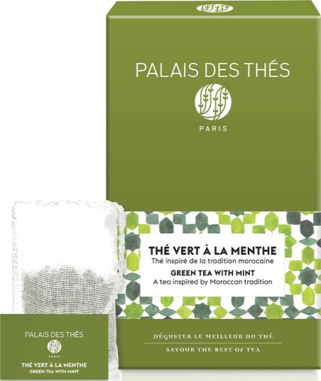 Palais des Thés Green Tea With Mint Organic Te, 20 stk. Palais des Thés Green Tea With Mint Organic Te, 20 stk.