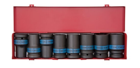 King Tony Lange Slagstøtter 1" Sett 8 Deler 24, 27, 30, 32, 33, 36, 38, 41 King Tony Lange Slagstøtter 1" Sett 8 Deler 24, 27, 30, 32, 33, 36, 38, 41
