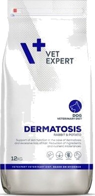 Vetexpert Veterinary Vet Expert Diet Dermatosis Hund Kanin & Potet Tørrfôr Til Hund 12 kg