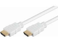 MicroConnect High Speed HDMI with Ethernet - HDMI-kabel med Ethernet - HDMI hann til HDMI hann - 5 m - hvit