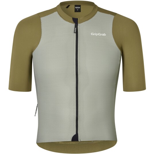 Gripgrab Men's Airflow Lightweight Short Sleeve Jersey Olive Green M, Olive Green