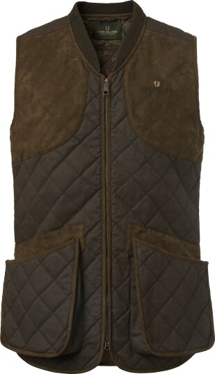 Chevalier Men's Vintage Shooting Vest Leather Brown XL, Leather Brown Chevalier Men's Vintage Shooting Vest Leather Brown XL, Leather Brown