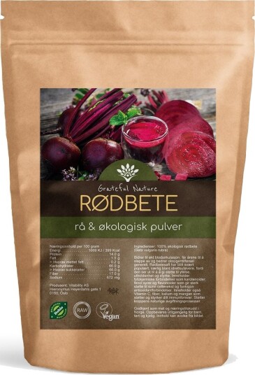 Grateful Nature Rødbetepulver Økologisk 250 g Grateful Nature Rødbetepulver Økologisk 250 g