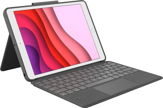 Logitech Combo Touch - tastatur og folioveske - med styrepute - QWERTY - Pan Nordic - grafitt Inn-enhet