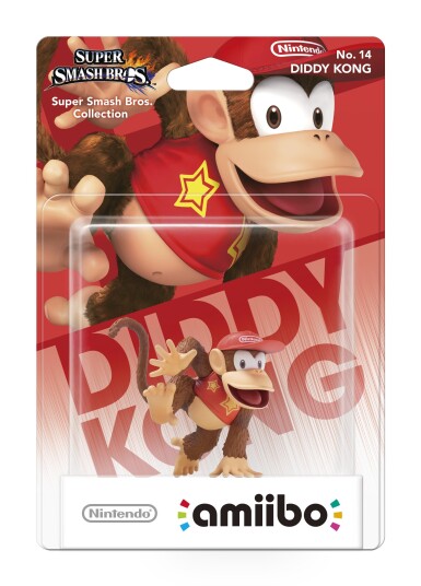 Nintendo Amiibo Diddy Kong Figur for Super Smash Bros.