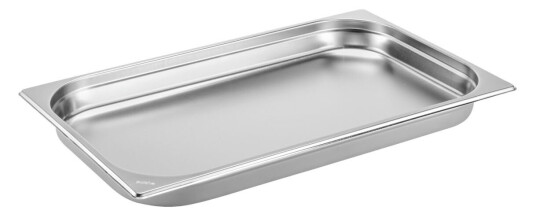 PULSIVA Kantine Basic GN 1/1; Størrelse GN 1/1, 5l, 53x32.5x4 cm (LxBxD); Sølvfarge
