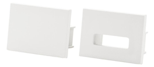 SG StripLine Endedeksel Kit Utenpåliggende Hvit