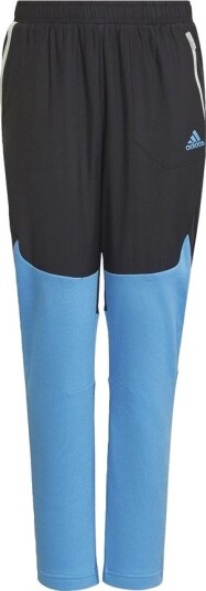 adidas Treningsbukser Designed For Gameday Svart/pulse Blue Barn størrelse 176 cm