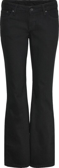 Weekday Nova Low Rise Slim Bootcut Jeans   Black   30 x 34