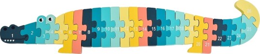 Kinder And Kids Puslespill Tre 26 Brikker Krokodille Kinder And Kids OneSize Puslespill
