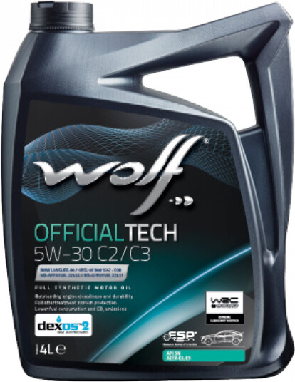 Motorolje WOLF OFFICIALTECH 5W30 C2/C3 4L