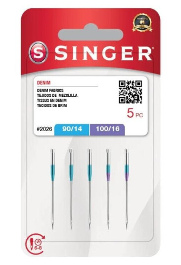 Singer Needle Singer N2026s - 14/90-16/100 Blst 5 Stk Jeans