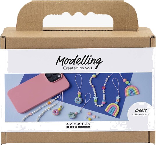 Creativ Company Hobbysett Mini Lufttørkende Leire Mobile Charm