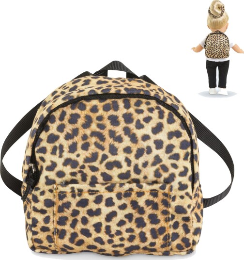 Corolle Ma Leopard Ryggsekk til Dukke Passer 36cm Dukker Fra 3 år