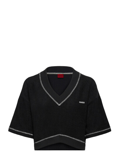 HUGO Naty Top - Black - M HUGO Naty Top - Black - M
