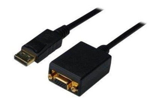 Digitus DisplayPort til VGA 0,15m Adapterkabel med Magnetisk Beskyttelse Digitus DisplayPort til VGA 0,15m Adapterkabel med Magnetisk Beskyttelse
