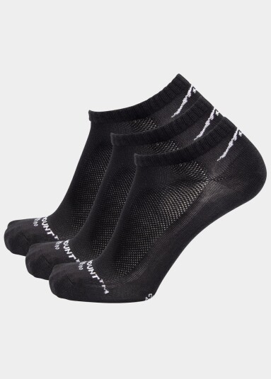 Swedemount Bamboo Ankle Socks Black 43 46 Bomullsstrømper