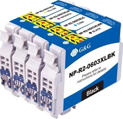 TB Blekkpatron Pakke 603XL Sort/CMY Høykapasitet (8.9ml/3x4ml), erstatter Epson C13T03A64020