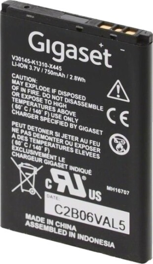 Gigaset V30145-K1310-X445 Telefon Reservedeler/Tilbehør Batteri V30145-K1310-X445 51315906 Gigaset V30145-K1310-X445 Telefon Reservedeler/Tilbehør Batteri V30145-K1310-X445 51315906