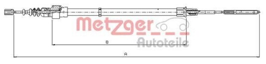 Tautrekk, håndbremse METZGER 10.7406