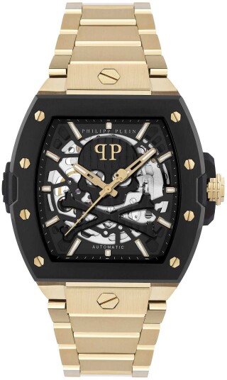 Philipp Plein Herreklokke PWJFA0625 The Skeleton Sort/Gulltonet stål