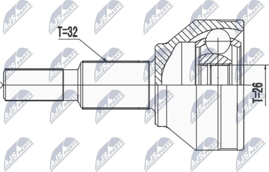 Nty Drivknute drivaksel NTY NPZ CH 031